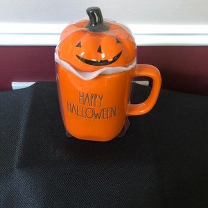 RAE DUNN HAPPY HALLOWEEN PUMPKIN TOPPER MUG!